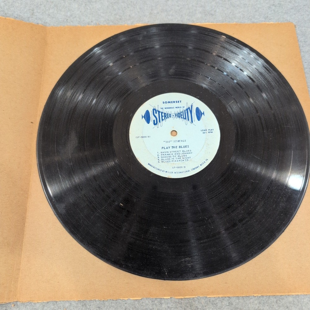101 Strings Play The Blues Vinyl LP Somerset SF-5800 W.C. Handy Tribute Jazz 12" - Picture 4 of 4